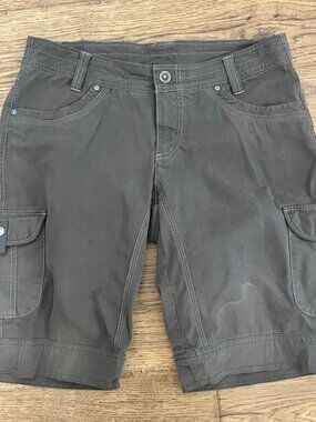KUHL Women's Gray Size 8 Hiking Trail Shorts w/Cargo Pockets